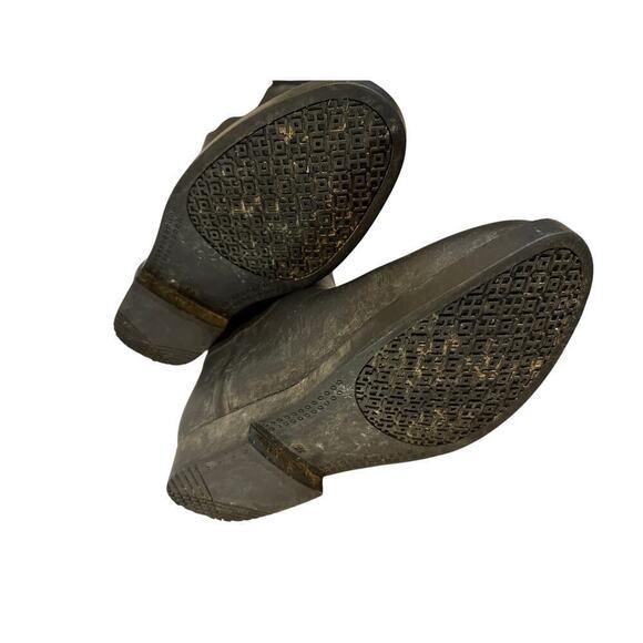 Tory Burch Authentic Logo Black Rainboots Size 8 - Picture 8 of 12